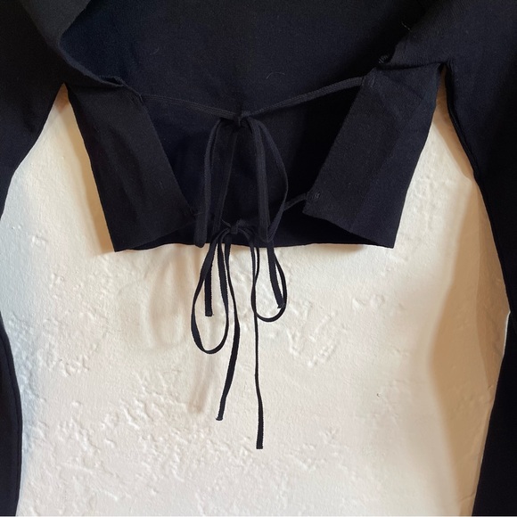 ROKH Back Ribbon Cropped Mask Top - NWT Sz XS - Picture 11 of 13